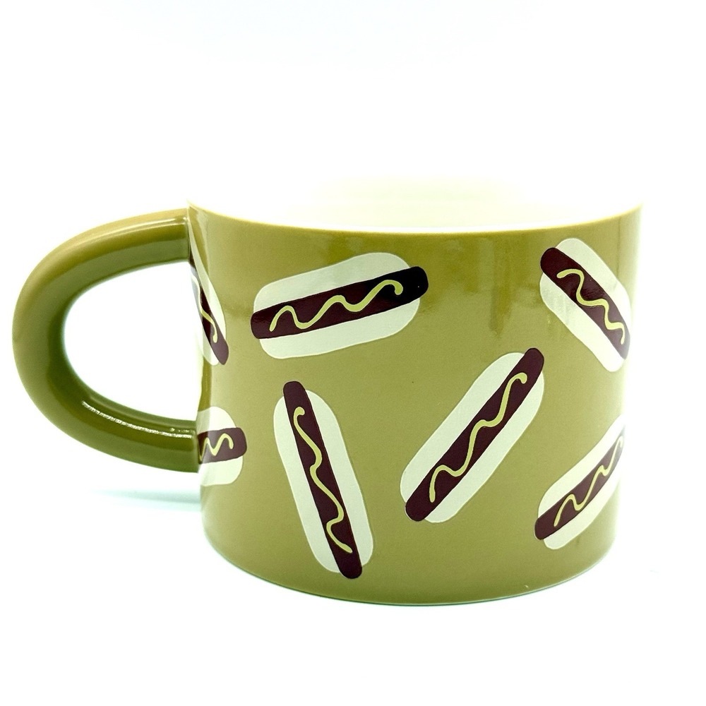 Room Essentials Stoneware Hot Dog‎ Mug 3 1/4"